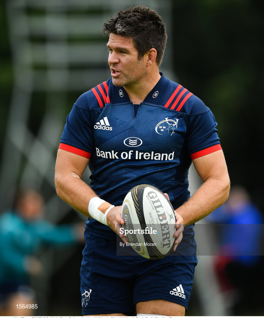 27 August 2018; Billy Holland during Munster Rugby squad training at the University of Limerick in Limerick. Photo by Brendan Moran/Sportsfile