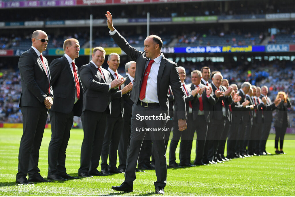 2 September 2018; Gary Coleman of the Derry 1993 All-Ireland winning team who were honoured prior to the GAA Football All-Ireland Senior Championship Final match between Dublin and Tyrone at Croke Park in Dublin. Photo by Brendan Moran/Sportsfile