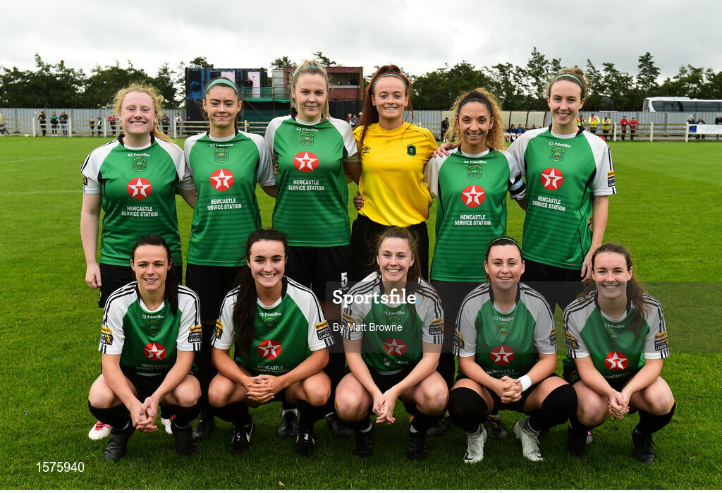 15 September 2018; The Peamount United team before the Continental Tyres Women’s National League Cup Final between Wexford Youths at Peamount United at Ferrcarrig Park in Wexford. Photo by Matt Browne/Sportsfile