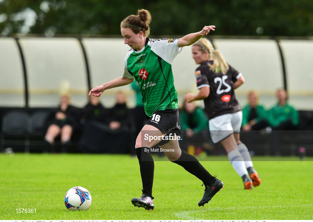 15 September 2018; Karen Duggan of Peamount United during the Continental Tyres Women’s National League Cup Final between Wexford Youths at Peamount United at Ferrcarrig Park in Wexford. Photo by Matt Browne/Sportsfile