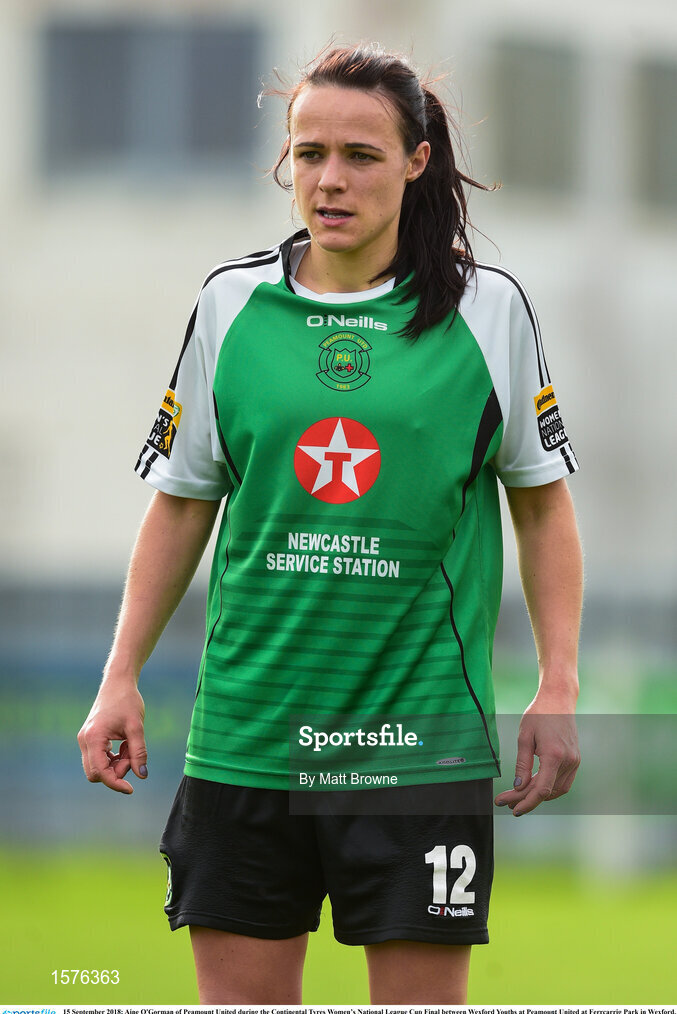 15 September 2018; Aine O'Gorman of Peamount United during the Continental Tyres Women’s National League Cup Final between Wexford Youths at Peamount United at Ferrcarrig Park in Wexford. Photo by Matt Browne/Sportsfile