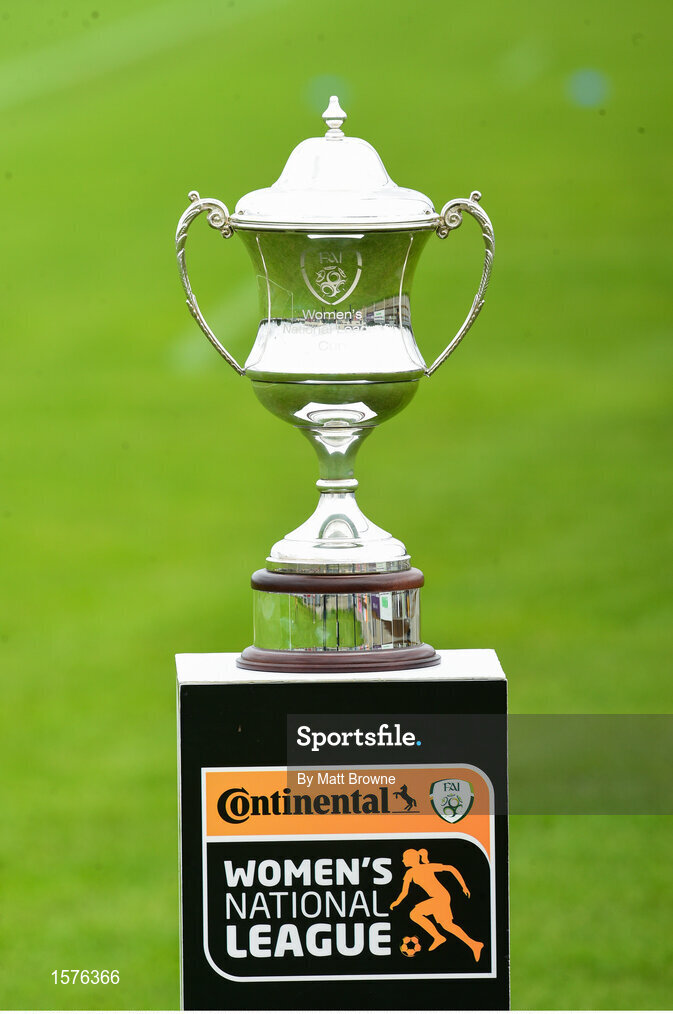 15 September 2018; The League Cup before the Continental Tyres Women’s National League Cup Final between Wexford Youths at Peamount United at Ferrcarrig Park in Wexford. Photo by Matt Browne/Sportsfile