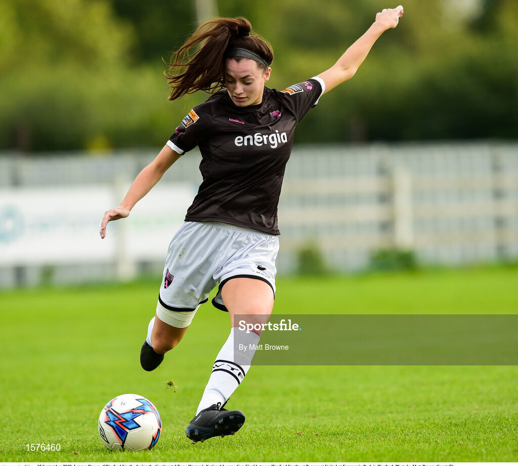 15 September 2018; Lauren Dwyer of Wexford Youths during the Continental Tyres Women’s National League Cup Final between Wexford Youths at Peamount United at Ferrcarrig Park in Wexford. Photo by Matt Browne/Sportsfile
