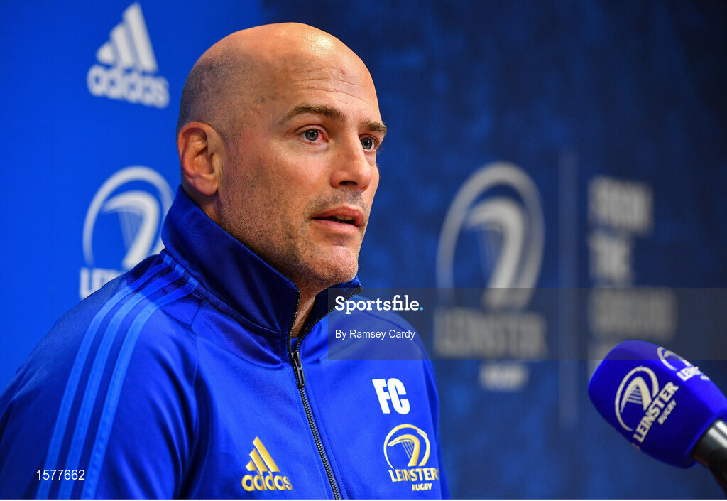 17 September 2018; Backs coach Felipe Contepomi during a Leinster Rugby press conference at Leinster Rugby Headquarters in Dublin. Photo by Ramsey Cardy/Sportsfile