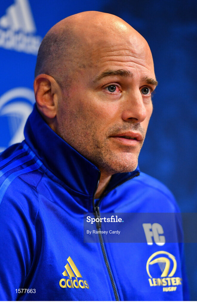 17 September 2018; Backs coach Felipe Contepomi during a Leinster Rugby press conference at Leinster Rugby Headquarters in Dublin. Photo by Ramsey Cardy/Sportsfile