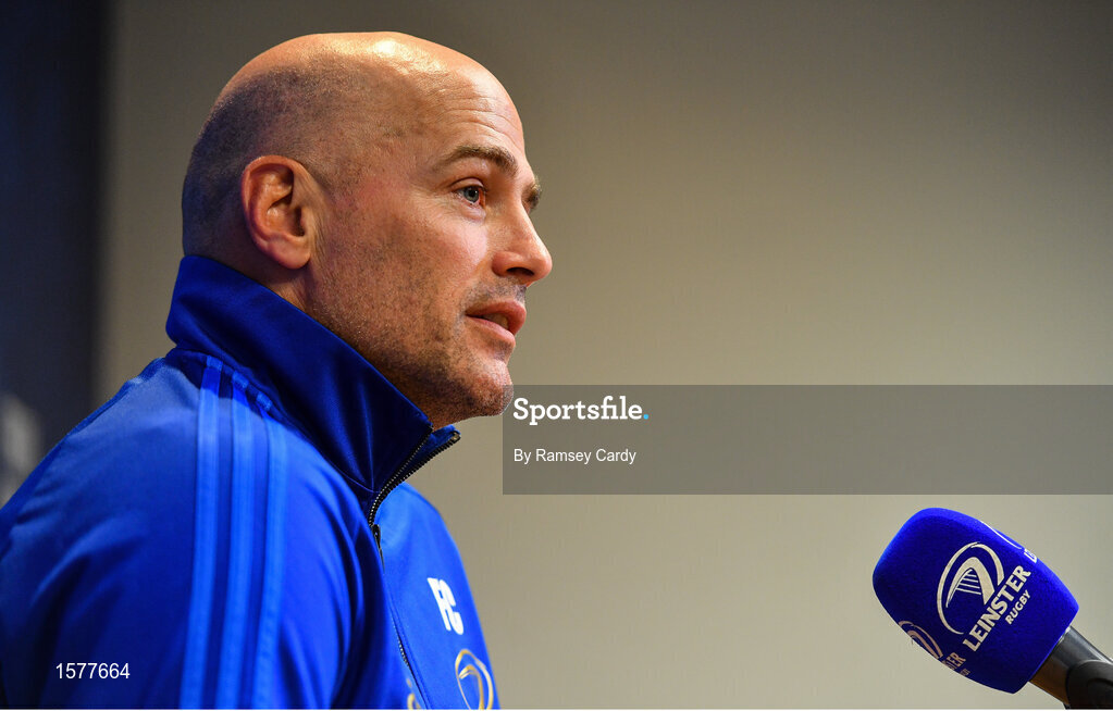 17 September 2018; Backs coach Felipe Contepomi during a Leinster Rugby press conference at Leinster Rugby Headquarters in Dublin. Photo by Ramsey Cardy/Sportsfile