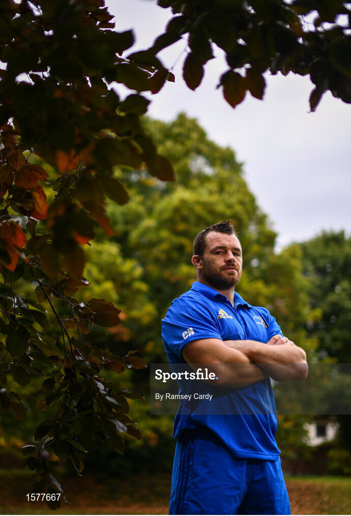 17 September 2018; Cian Healy poses for a portrait following a Leinster Rugby press conference at Leinster Rugby Headquarters in Dublin. Photo by Ramsey Cardy/Sportsfile