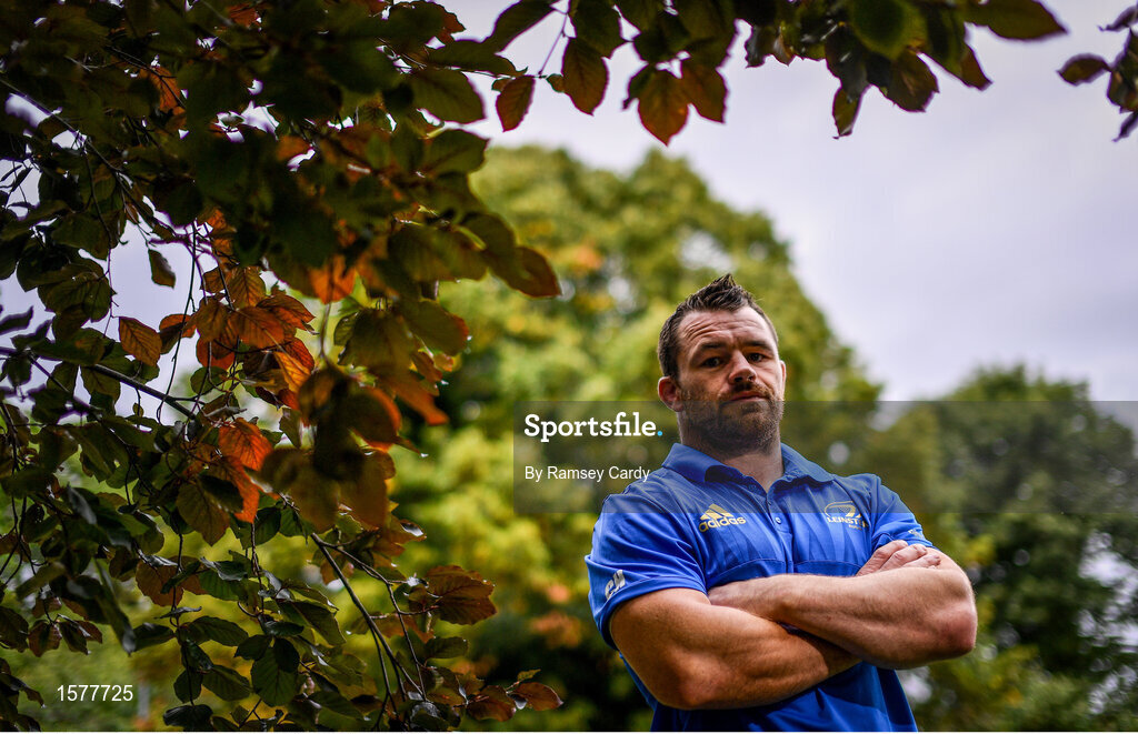 17 September 2018; Cian Healy poses for a portrait following a Leinster Rugby press conference at Leinster Rugby Headquarters in Dublin. Photo by Ramsey Cardy/Sportsfile