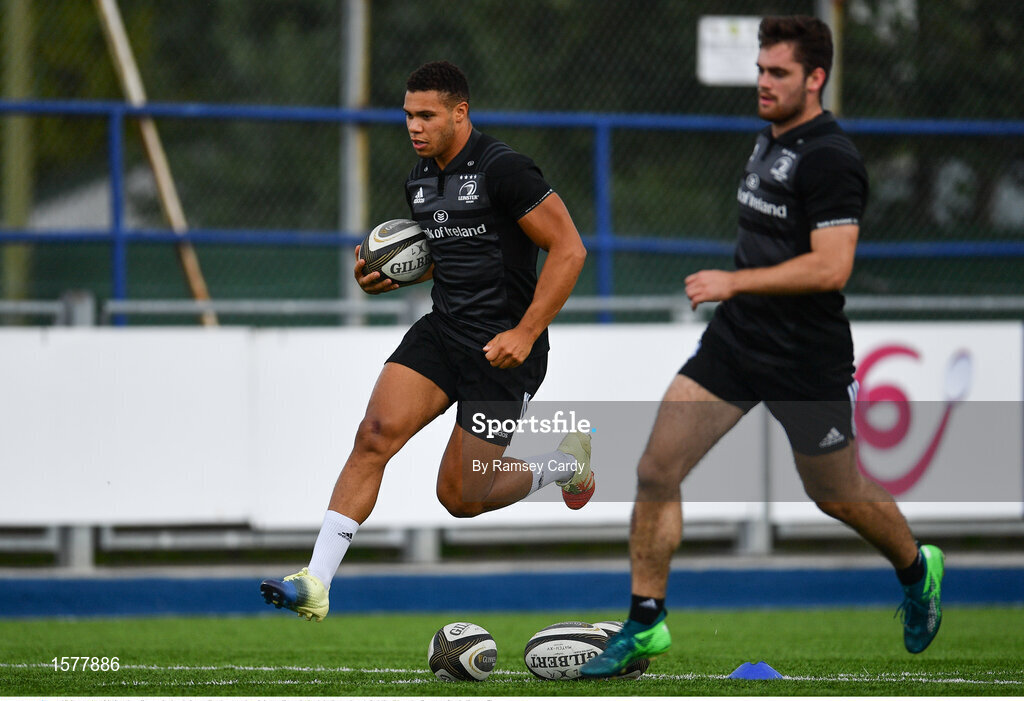 17 September 2018; Adam Byrne during Leinster Rugby squad training at Energia Park in Donnybrook, Dublin. Photo by Ramsey Cardy/Sportsfile