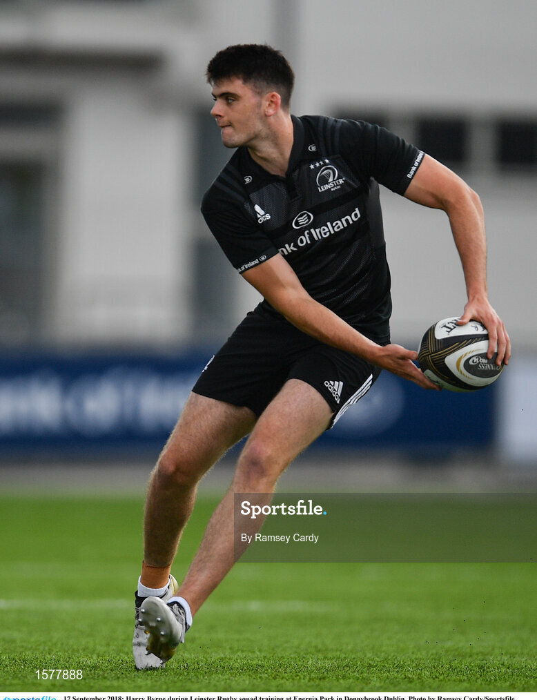 17 September 2018; Harry Byrne during Leinster Rugby squad training at Energia Park in Donnybrook, Dublin. Photo by Ramsey Cardy/Sportsfile