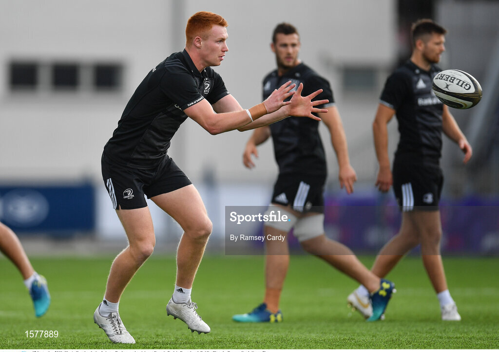 17 September 2018; Ciarán Frawley during Leinster Rugby squad training at Energia Park in Donnybrook, Dublin. Photo by Ramsey Cardy/Sportsfile