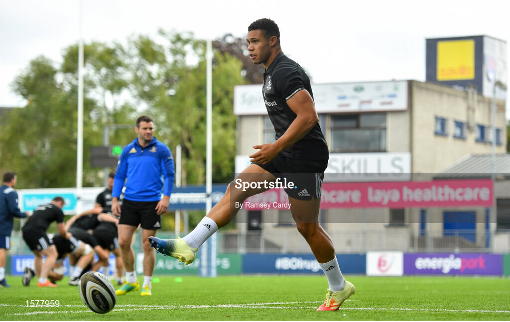 17 September 2018; Adam Byrne during Leinster Rugby squad training at Energia Park in Donnybrook, Dublin. Photo by Ramsey Cardy/Sportsfile