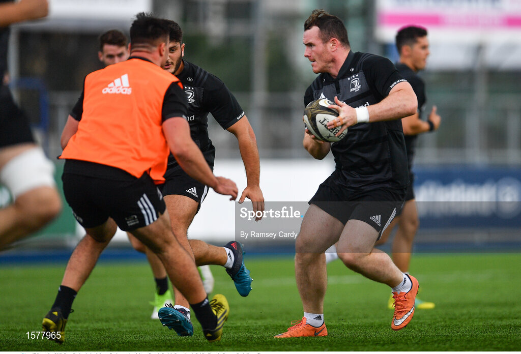 17 September 2018; Peter Dooley during Leinster Rugby squad training at Energia Park in Donnybrook, Dublin. Photo by Ramsey Cardy/Sportsfile