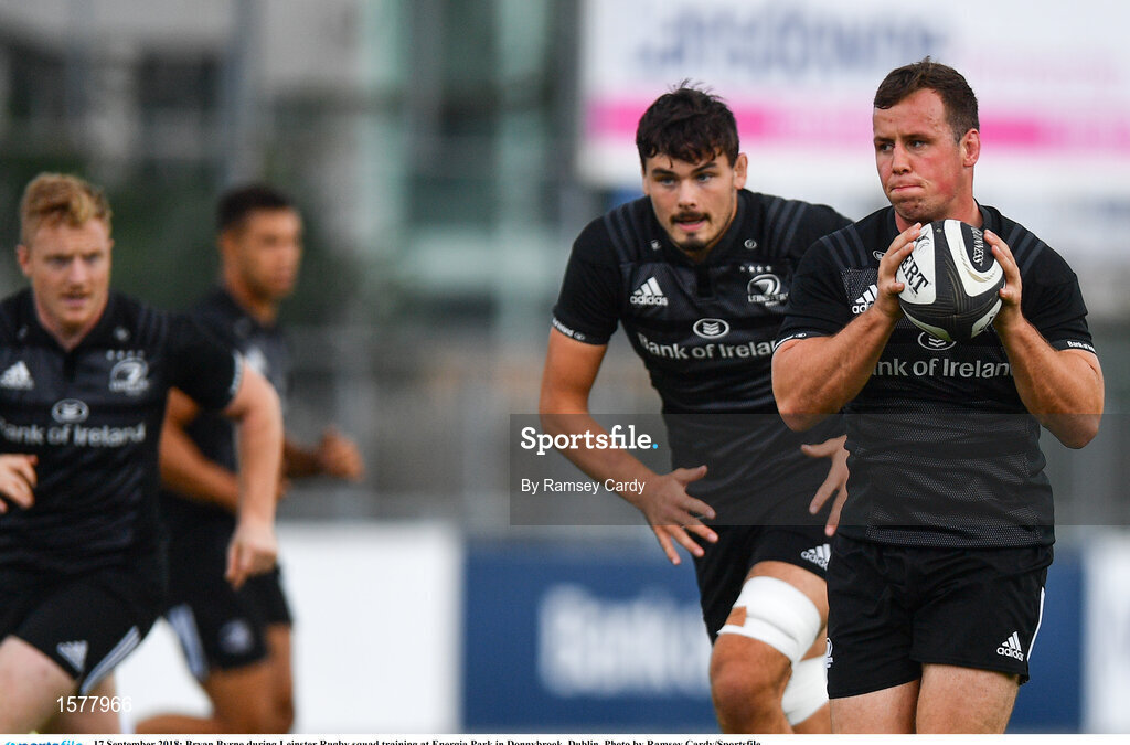 17 September 2018; Bryan Byrne during Leinster Rugby squad training at Energia Park in Donnybrook, Dublin. Photo by Ramsey Cardy/Sportsfile