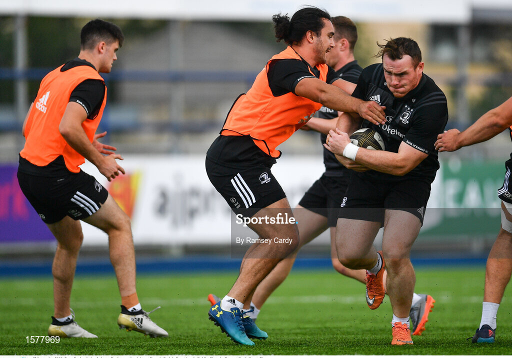 17 September 2018; Peter Dooley during Leinster Rugby squad training at Energia Park in Donnybrook, Dublin. Photo by Ramsey Cardy/Sportsfile