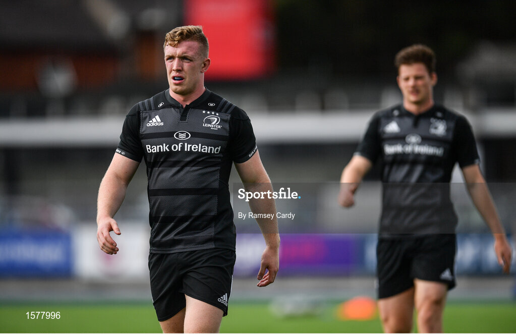 17 September 2018; Dan Leavy during Leinster Rugby squad training at Energia Park in Donnybrook, Dublin. Photo by Ramsey Cardy/Sportsfile