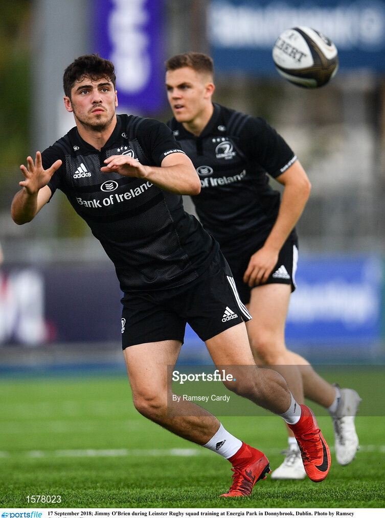 17 September 2018; Jimmy O'Brien during Leinster Rugby squad training at Energia Park in Donnybrook, Dublin. Photo by Ramsey Cardy/Sportsfile