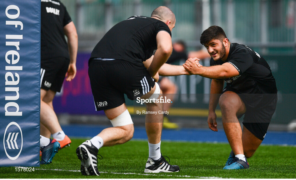 17 September 2018; Vakh Abdaladze during Leinster Rugby squad training at Energia Park in Donnybrook, Dublin. Photo by Ramsey Cardy/Sportsfile