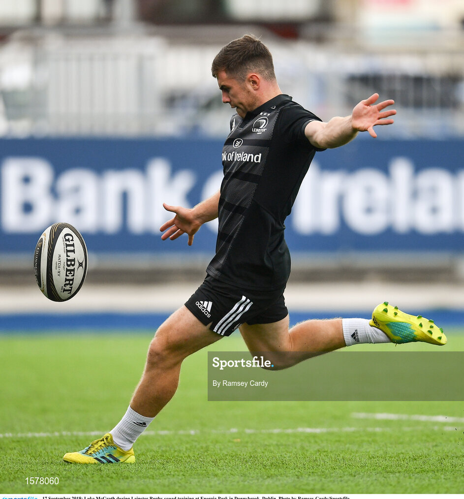 17 September 2018; Luke McGrath during Leinster Rugby squad training at Energia Park in Donnybrook, Dublin. Photo by Ramsey Cardy/Sportsfile