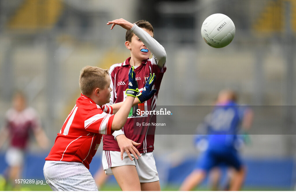 22 September 2018; Action from the game between Padraig Pearses, Co. Galway,  and Annaghdown, Co. Galway during the Littlewoods Ireland Connacht Provincial Days Go Games in Croke Park. This year over6,000 boys and girls aged between six and eleven represented their clubs in a series of mini blitzes and  just like their heroes  got to play in Croke Park. For exclusive content and behind the scenes action follow Littlewoods Ireland on Facebook, Instagram, Twitter and https://blog.littlewoodsireland.ie/ Photo by Eóin Noonan/Sportsfile