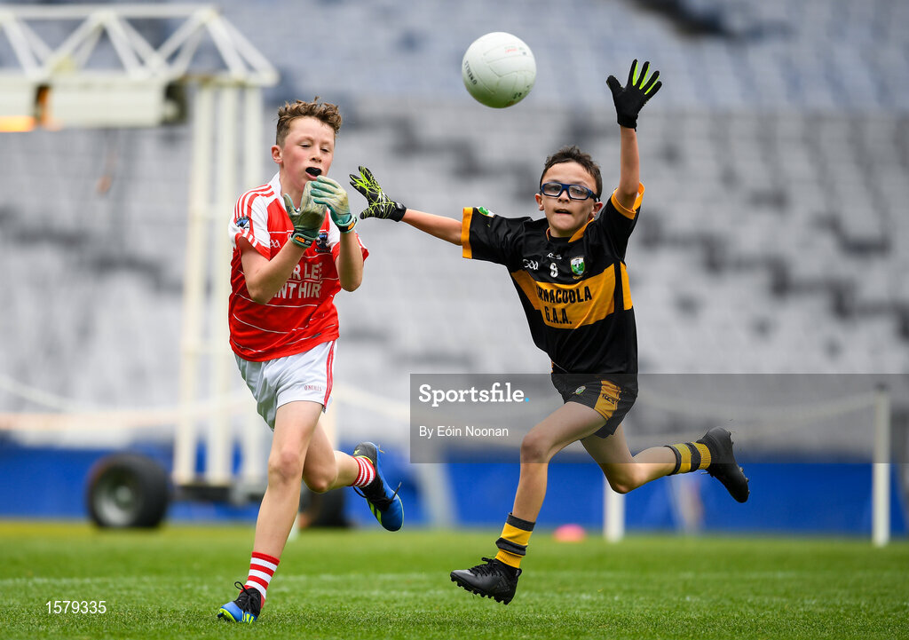 22 September 2018; Action from the game between Cliffton, Co. Galway and Bornacoola, Co Leitrim during the Littlewoods Ireland Connacht Provincial Days Go Games in Croke Park. This year over 6,000 boys and girls aged between six and eleven represented their clubs in a series of mini blitzes and – just like their heroes – got to play in Croke Park. For exclusive content and behind the scenes action follow Littlewoods Ireland on Facebook, Instagram, Twitter and https://blog.littlewoodsireland.ie/ Photo by Eóin Noonan/Sportsfile