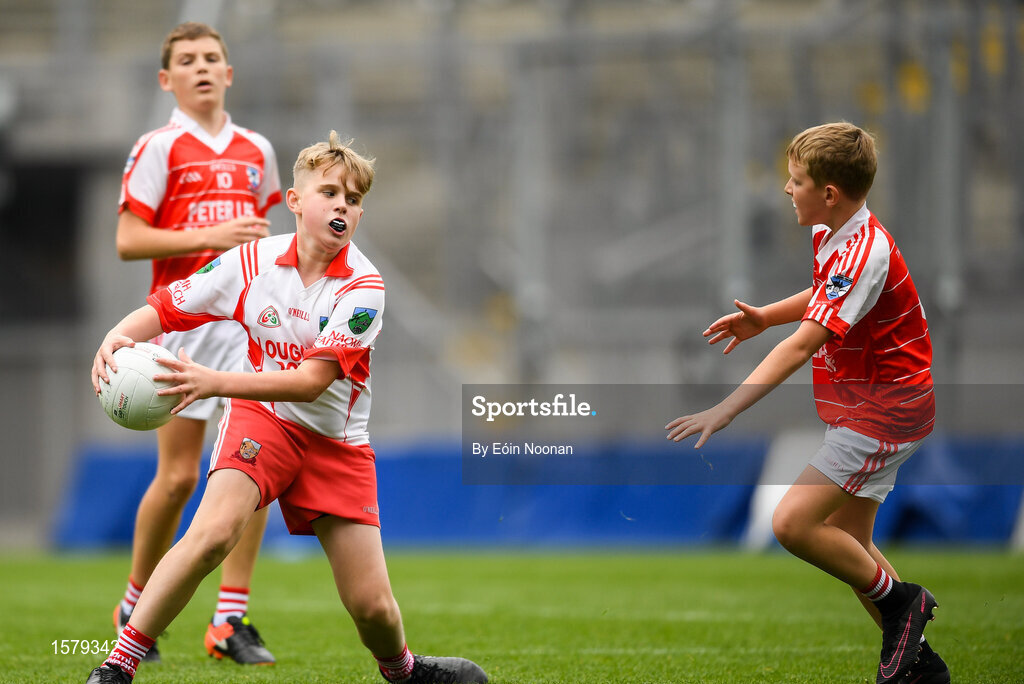 22 September 2018; Action from the game between Cliffton, Co. Galway, and St. Faithleachs, Co. Roscommon during the Littlewoods Ireland Connacht Provincial Days Go Games in Croke Park. This year over 6,000 boys and girls aged between six and eleven represented their clubs in a series of mini blitzes and – just like their heroes – got to play in Croke Park. For exclusive content and behind the scenes action follow Littlewoods Ireland on Facebook, Instagram, Twitter and https://blog.littlewoodsireland.ie/ Photo by Eóin Noonan/Sportsfile