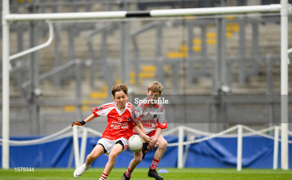 22 September 2018; Action from the game between Cliffton, Co. Galway, and St. Faithleachs, Co. Roscommon during the Littlewoods Ireland Connacht Provincial Days Go Games in Croke Park. This year over 6,000 boys and girls aged between six and eleven represented their clubs in a series of mini blitzes and – just like their heroes – got to play in Croke Park. For exclusive content and behind the scenes action follow Littlewoods Ireland on Facebook, Instagram, Twitter and https://blog.littlewoodsireland.ie/ Photo by Eóin Noonan/Sportsfile
