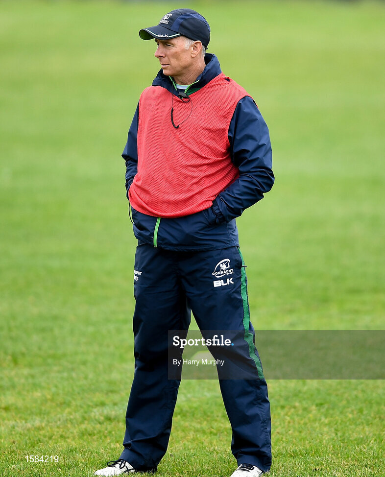 2 October 2018; Connacht head coach Andy Friend during Connacht Rugby squad training at the Sportsground in Galway. Photo by Harry Murphy/Sportsfile