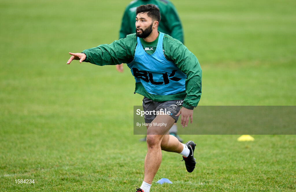 2 October 2018; Colby Fainga'a during Connacht Rugby squad training at the Sportsground in Galway. Photo by Harry Murphy/Sportsfile