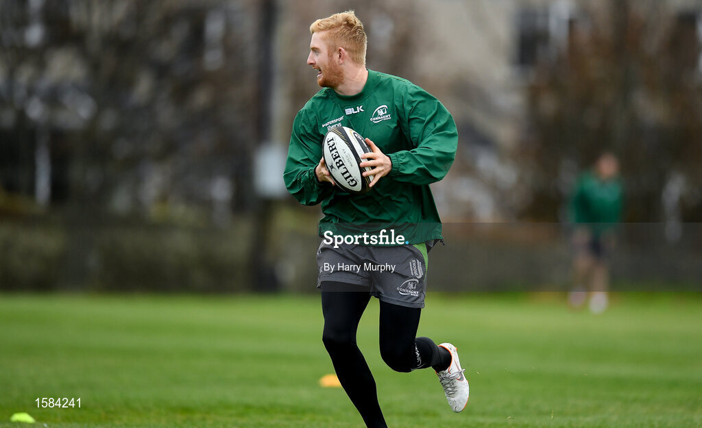 2 October 2018; Darragh Leader during Connacht Rugby squad training and Press Conference at the Sportsground in Galway. Photo by Harry Murphy/Sportsfile