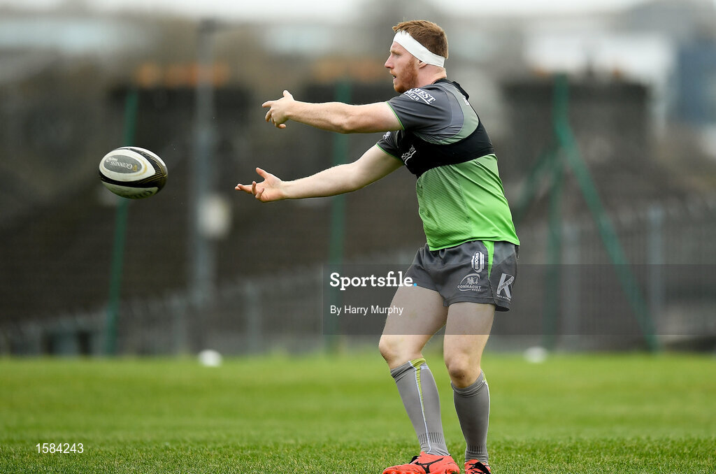 2 October 2018; Shane Delahunt during Connacht Rugby squad training at the Sportsground in Galway. Photo by Harry Murphy/Sportsfile