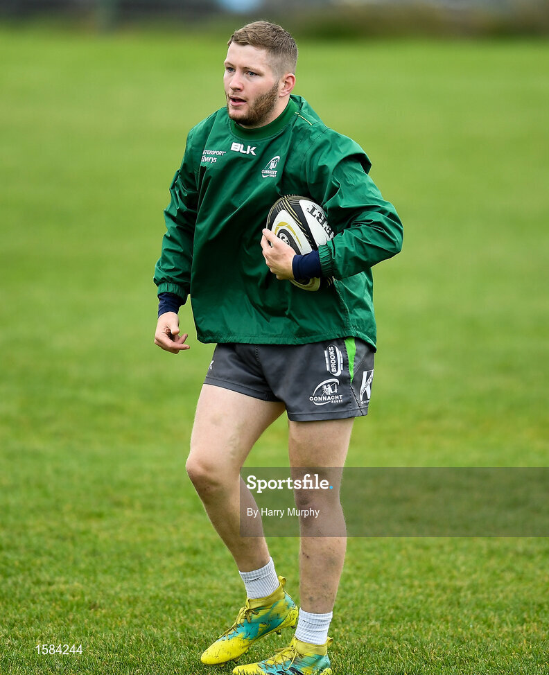 2 October 2018; Kieran Joyce during Connacht Rugby squad training at the Sportsground in Galway. Photo by Harry Murphy/Sportsfile