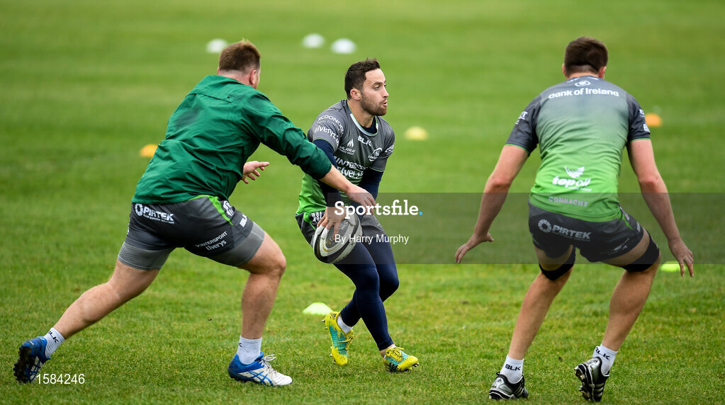 2 October 2018; Caolin Blade during Connacht Rugby squad training at the Sportsground in Galway. Photo by Harry Murphy/Sportsfile