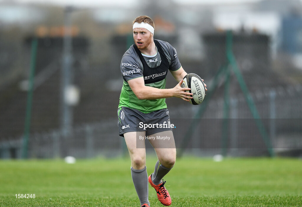 2 October 2018; Shane Delahunt during Connacht Rugby squad training at the Sportsground in Galway. Photo by Harry Murphy/Sportsfile