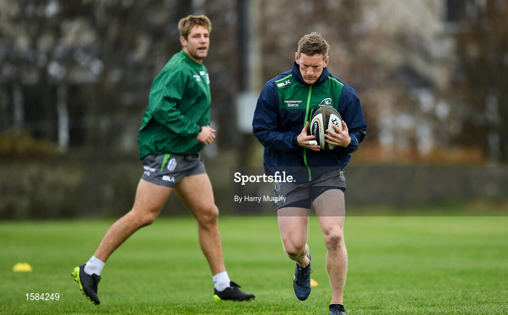 2 October 2018; Eoin Griffin during Connacht Rugby squad training at the Sportsground in Galway. Photo by Harry Murphy/Sportsfile