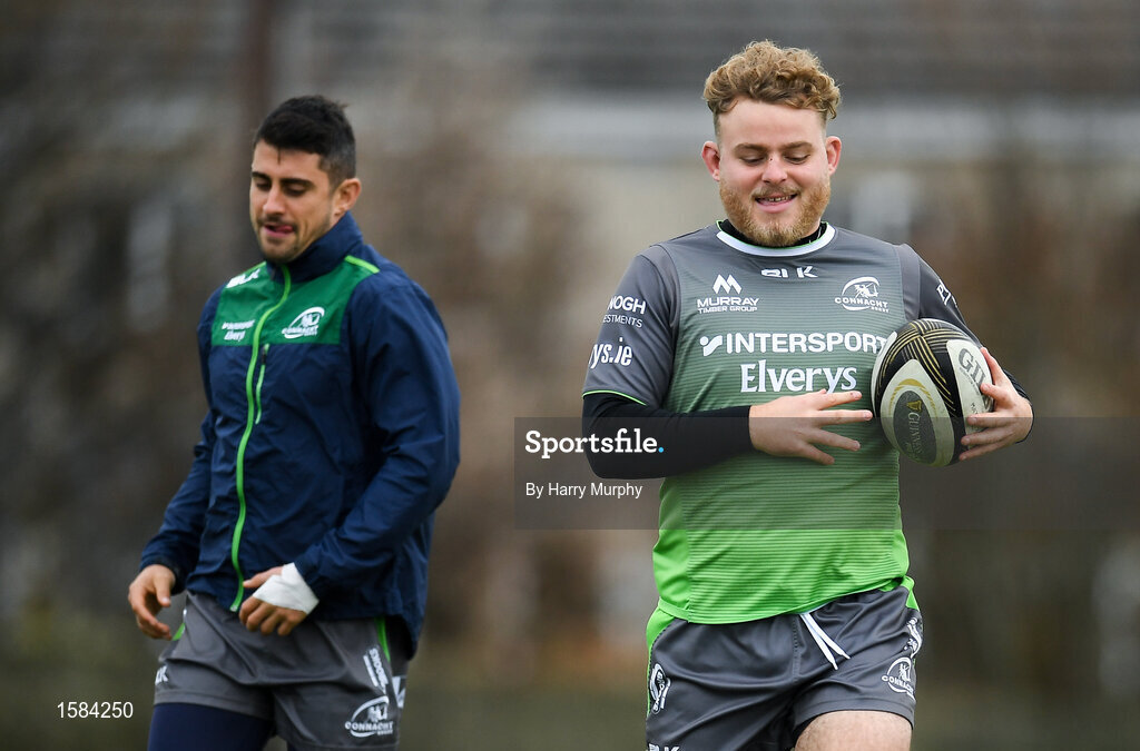 2 October 2018; Finlay Bealham during Connacht Rugby squad training at the Sportsground in Galway. Photo by Harry Murphy/Sportsfile
