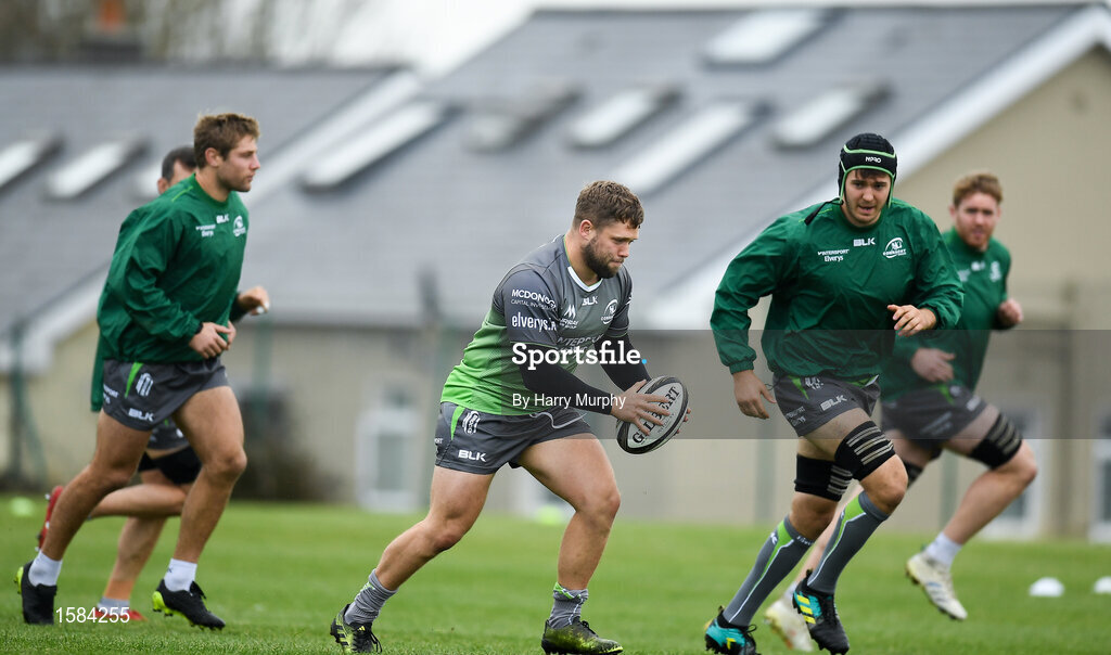 2 October 2018; Jonny Murphy during Connacht Rugby squad training at the Sportsground in Galway. Photo by Harry Murphy/Sportsfile