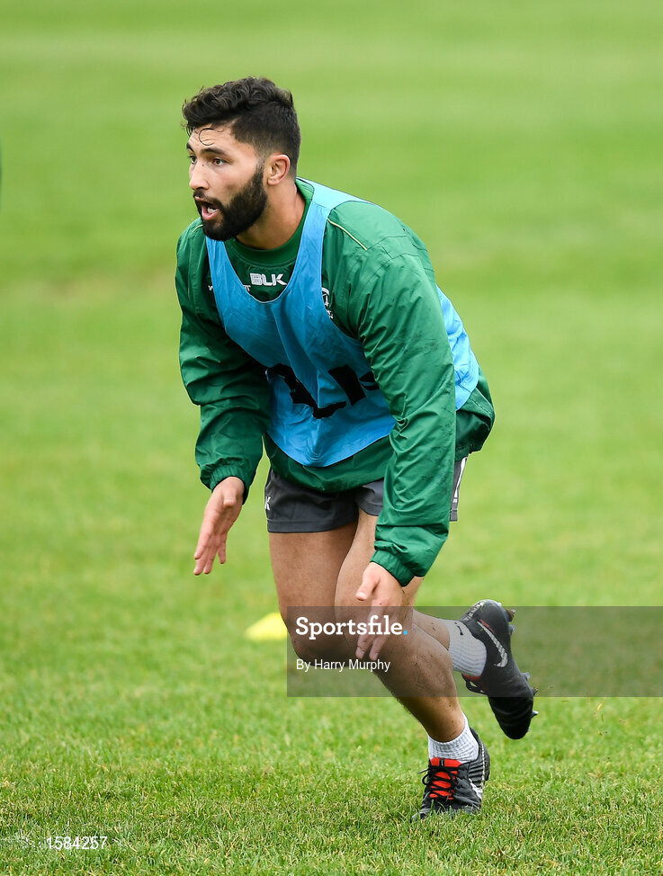 2 October 2018; Colby Fainga'a during Connacht Rugby squad training at the Sportsground in Galway. Photo by Harry Murphy/Sportsfile