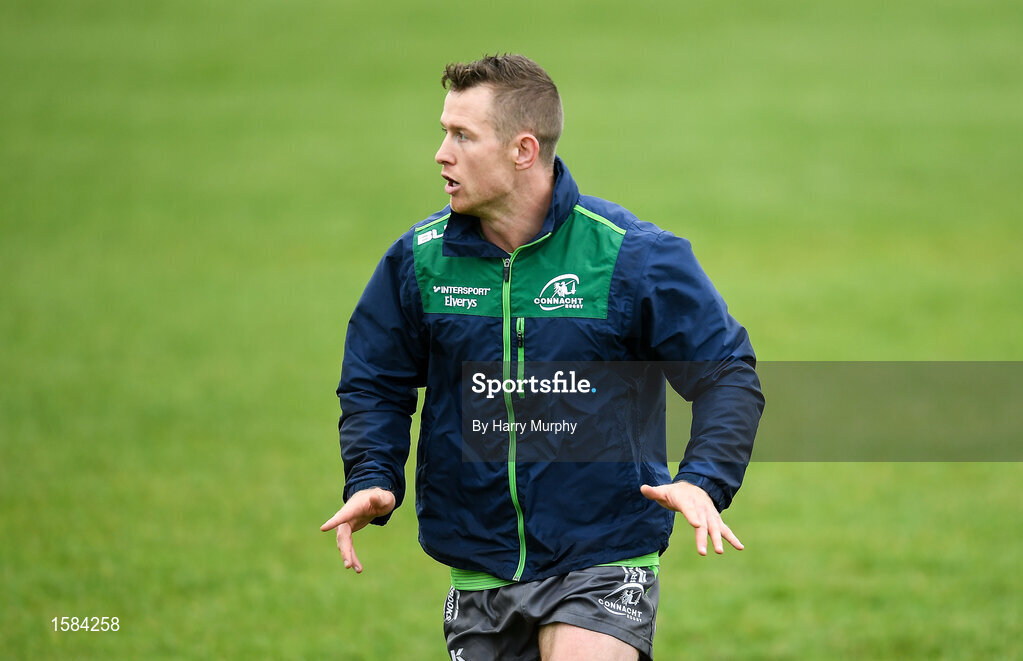 2 October 2018; Matt Healy during Connacht Rugby squad training at the Sportsground in Galway. Photo by Harry Murphy/Sportsfile
