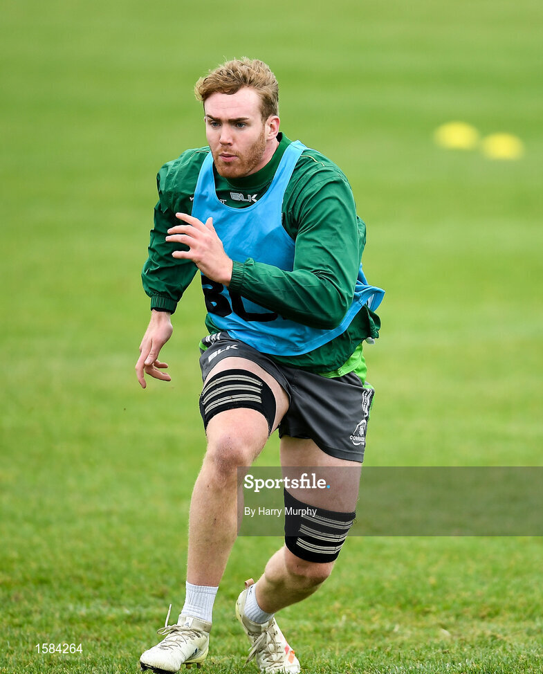 2 October 2018; Cillian Gallagher during Connacht Rugby squad training at the Sportsground in Galway. Photo by Harry Murphy/Sportsfile