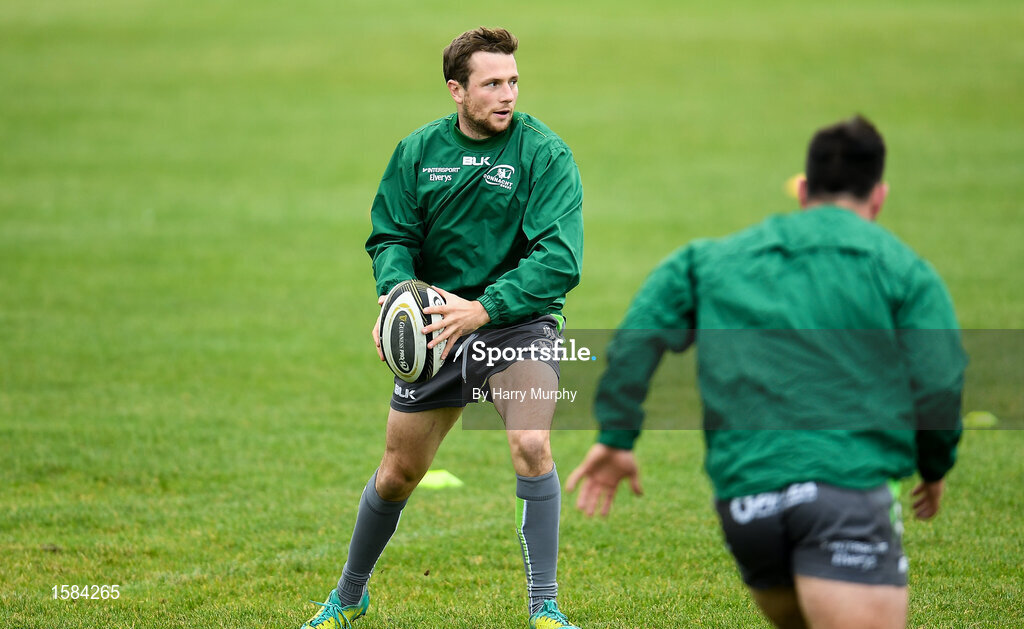 2 October 2018; Jack Carty during Connacht Rugby squad training at the Sportsground in Galway. Photo by Harry Murphy/Sportsfile