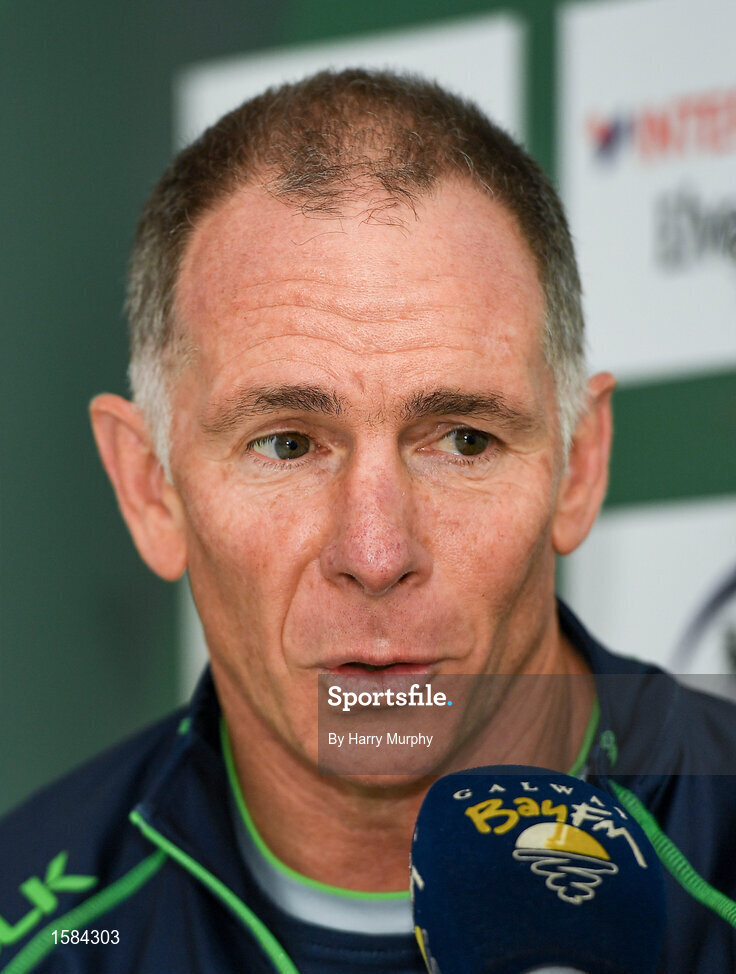 2 October 2018; Connacht head coach Andy Friend during a Connacht Rugby press conference at the Sportsground in Galway. Photo by Harry Murphy/Sportsfile