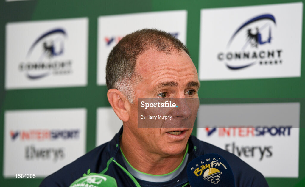 2 October 2018; Connacht head coach Andy Friend during a Connacht Rugby press conference at the Sportsground in Galway. Photo by Harry Murphy/Sportsfile