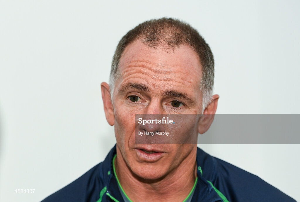 2 October 2018; Connacht head coach Andy Friend during a Connacht Rugby press conference at the Sportsground in Galway. Photo by Harry Murphy/Sportsfile