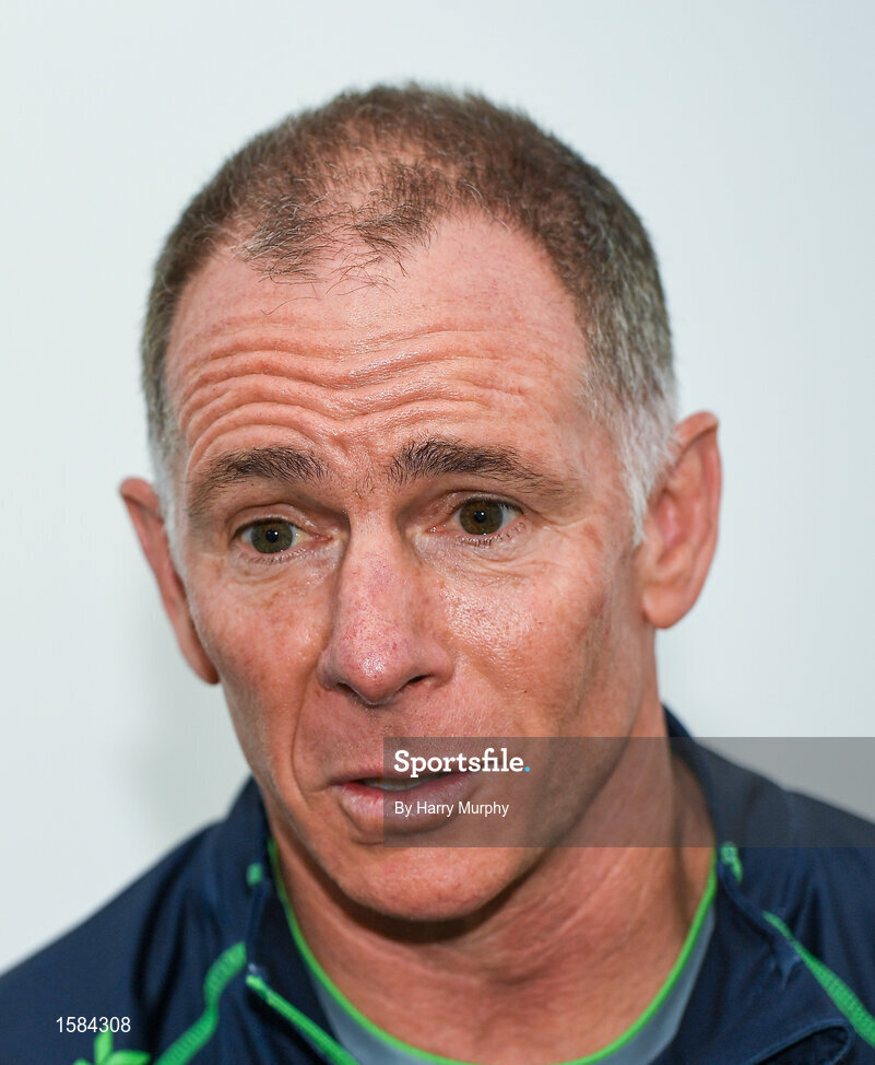 2 October 2018; Connacht head coach Andy Friend during a Connacht Rugby press conference at the Sportsground in Galway. Photo by Harry Murphy/Sportsfile