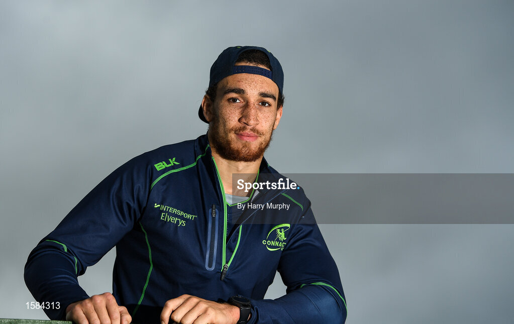 2 October 2018; Ultane Dillane poses for a portrait following a Connacht Rugby press conference at the Sportsground in Galway. Photo by Harry Murphy/Sportsfile