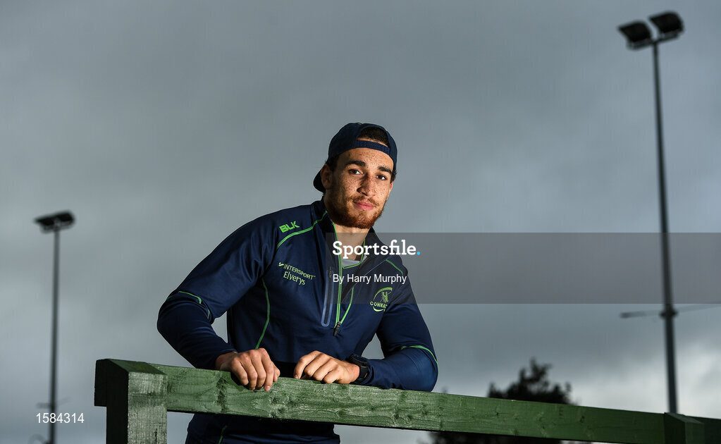 2 October 2018; Ultane Dillane poses for a portrait following a Connacht Rugby press conference at the Sportsground in Galway. Photo by Harry Murphy/Sportsfile