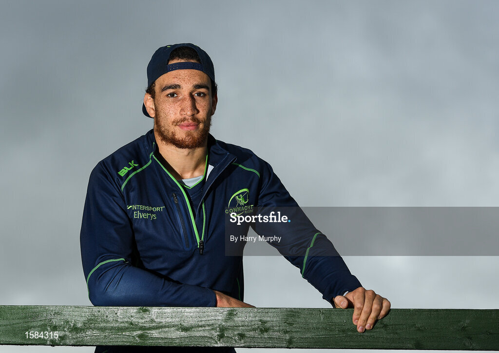 2 October 2018; Ultane Dillane poses for a portrait following a Connacht Rugby press conference at the Sportsground in Galway. Photo by Harry Murphy/Sportsfile