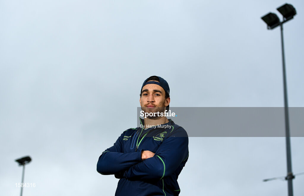 2 October 2018; Ultane Dillane poses for a portrait following a Connacht Rugby press conference at the Sportsground in Galway. Photo by Harry Murphy/Sportsfile