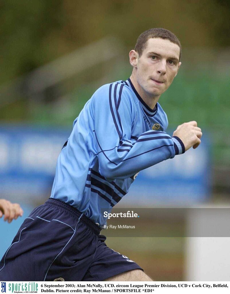 6 September 2003; Alan McNally, UCD. eircom League Premier Division, UCD v Cork City, Belfield, Dublin. Picture credit; Ray McManus / SPORTSFILE *EDI*